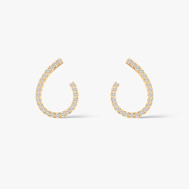 Kolczyki złote z cyrkoniami