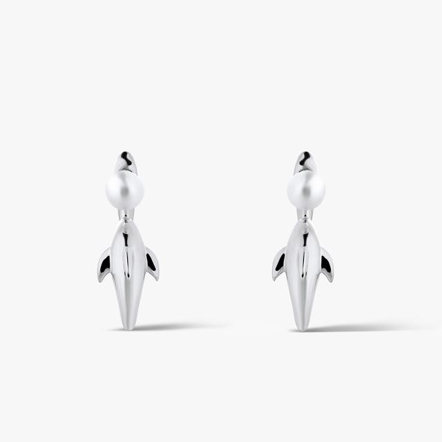 Kolczyki srebrne z perłą