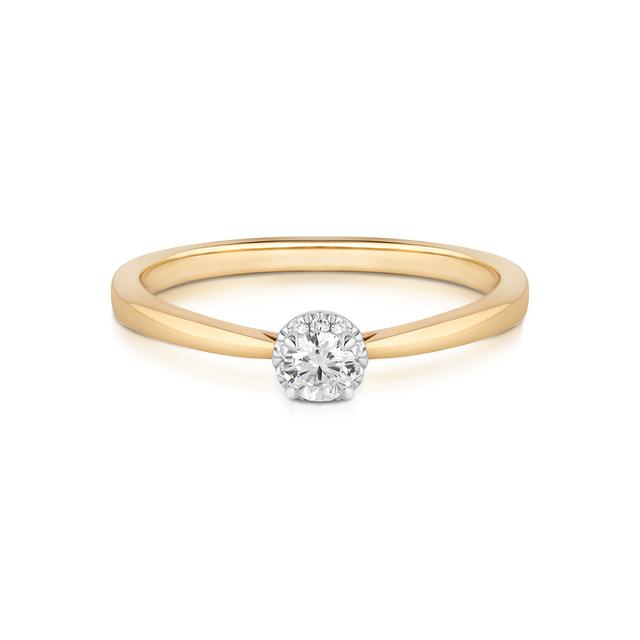 Pierścionek zaręczynowy złoty W.KRUK