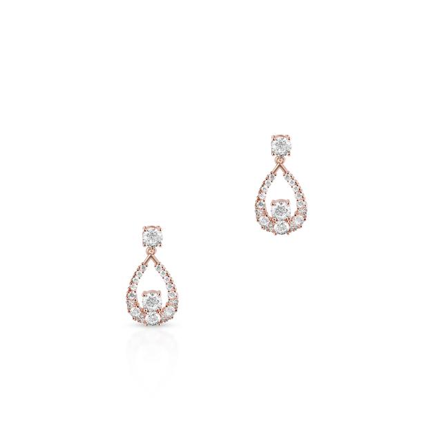 Kolczyki srebrne pozłacane z cyrkoniami