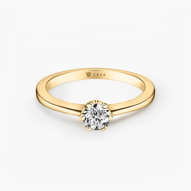 Pierścionek zaręczynowy złoty Jedyny