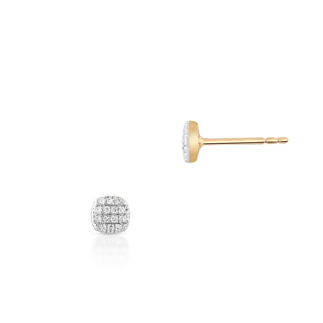 Kolczyki złote z diamentami