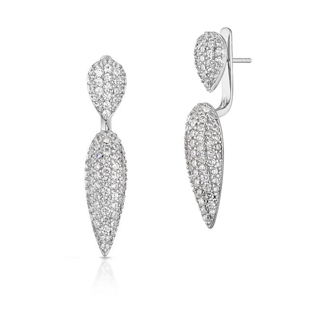 Kolczyki srebrne z cyrkoniami Emblems