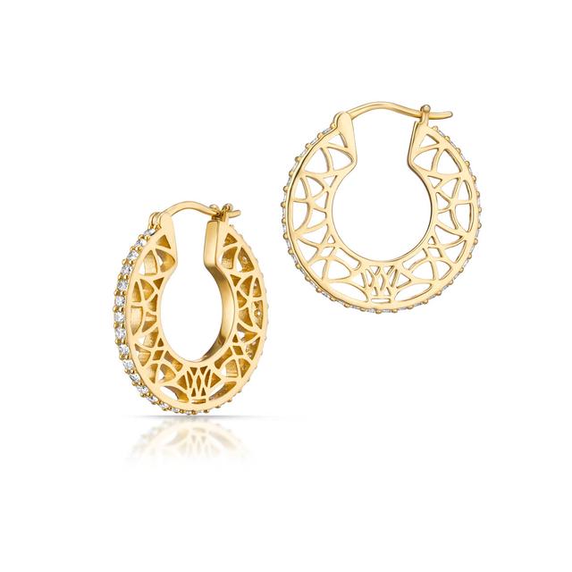 Kolczyki srebrne z cyrkoniami Emblems