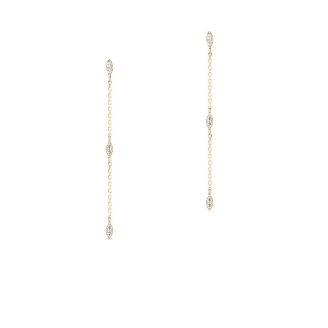 Kolczyki złote z cyrkoniami Ceremonials