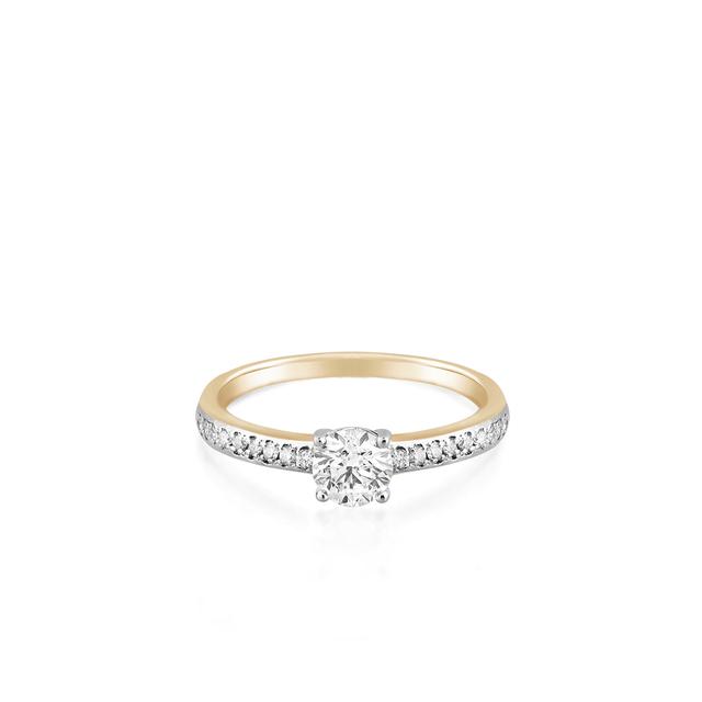 Pierścionek zaręczynowy złoty Szczęśliwy