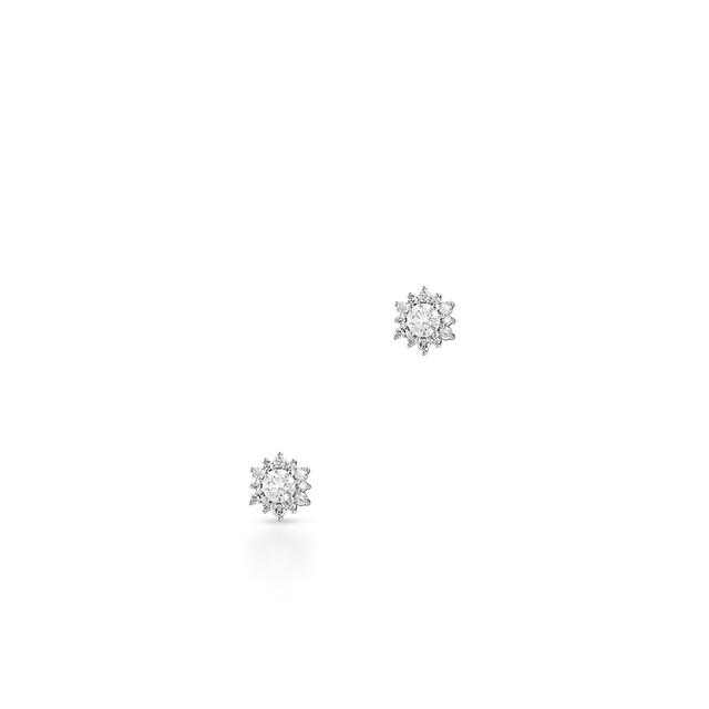 Kolczyki złote z brylantami i diamentami