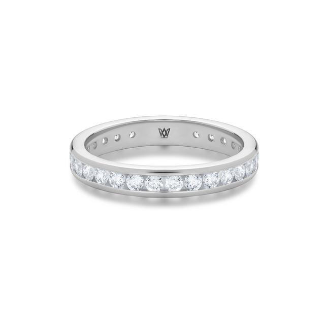 Pierścionek białe złoto z diamentami