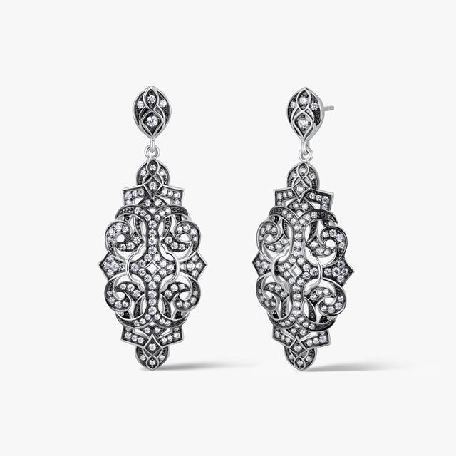 Kolczyki srebrne Royal Star