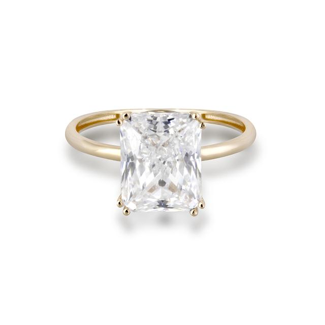 Pierścionek złoty z cyrkonią