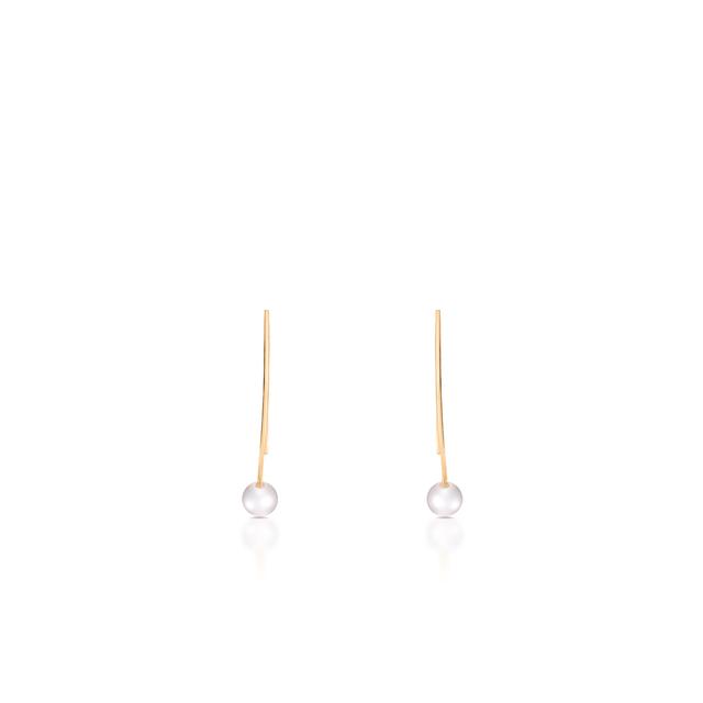 Kolczyki złote z perłami