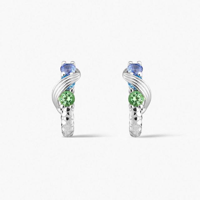 Kolczyki srebrne KOI