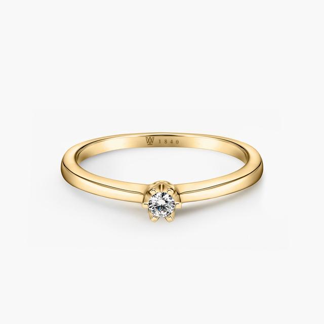 Pierścionek zaręczynowy złoty Jedyny