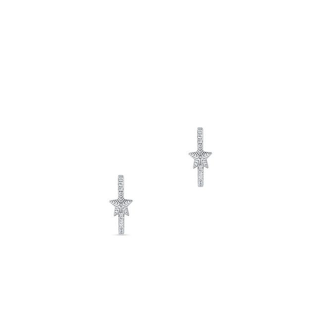 Kolczyki srebrne z gwiazdką