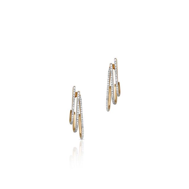 Kolczyki złote z diamentami