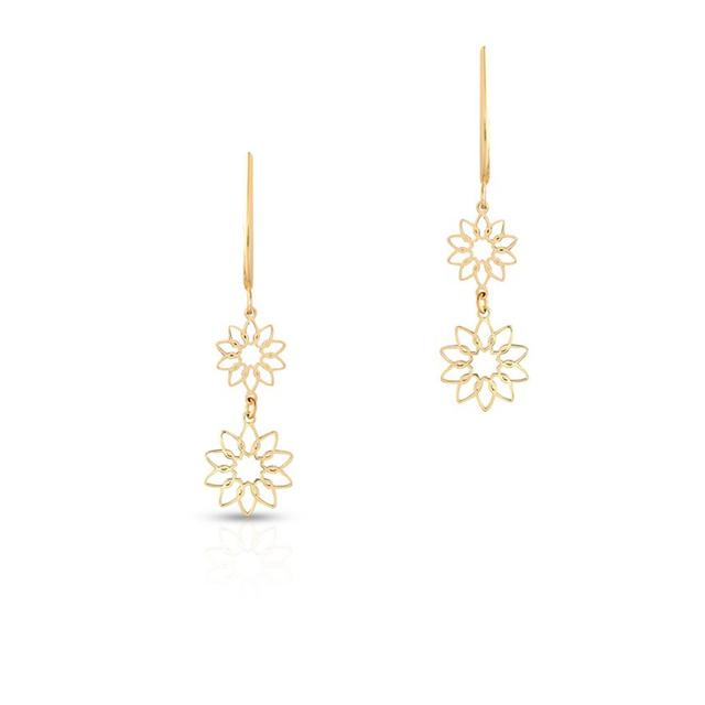 Kolczyki srebrne pozłacane