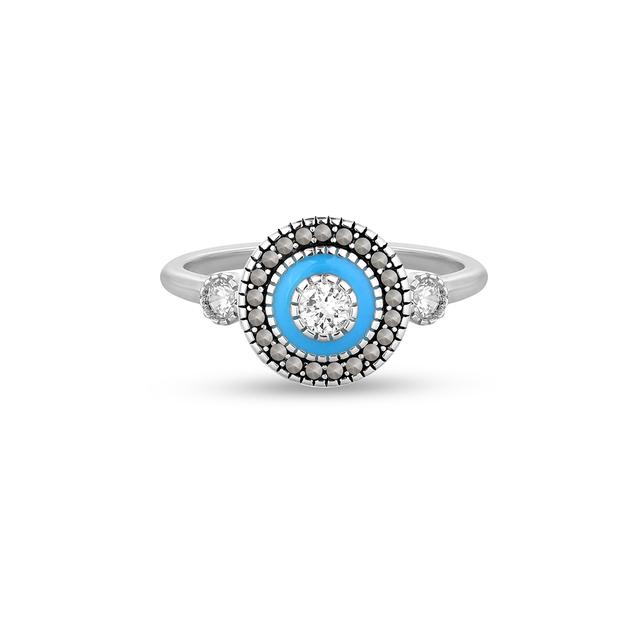 Pierścionek srebrny Retro