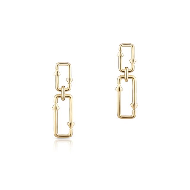 Kolczyki srebrne Loop Longplay