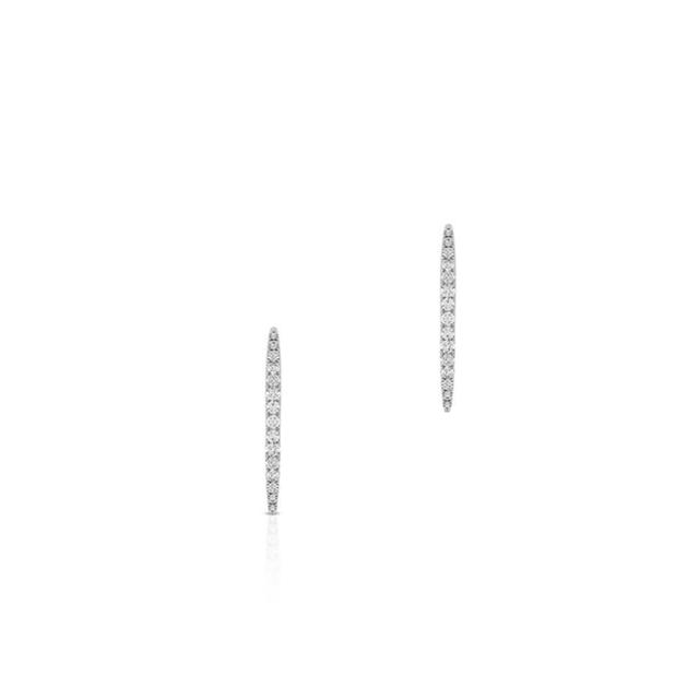 Kolczyki białe złoto z brylantami