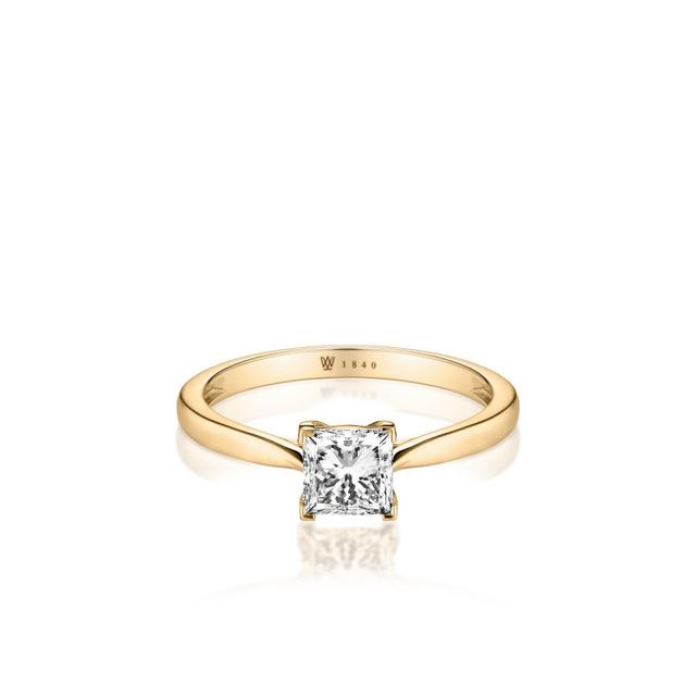 Pierścionek zaręczynowy złoty Niezwykły