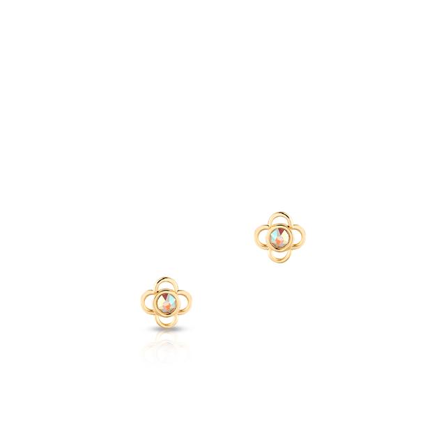 Kolczyki srebrne z kwiatowym motywem