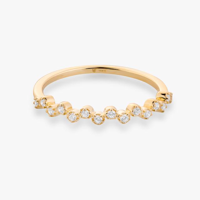 Pierścionek srebrny pozłacany z cyrkoniami