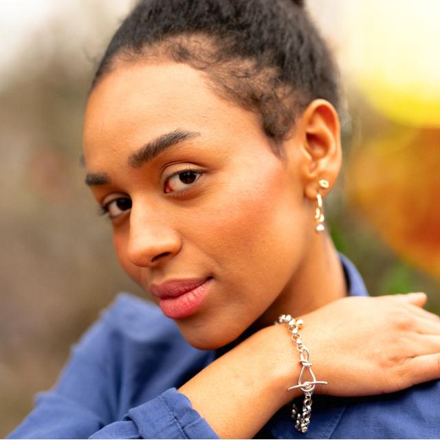 Bransoleta srebrna Felicita