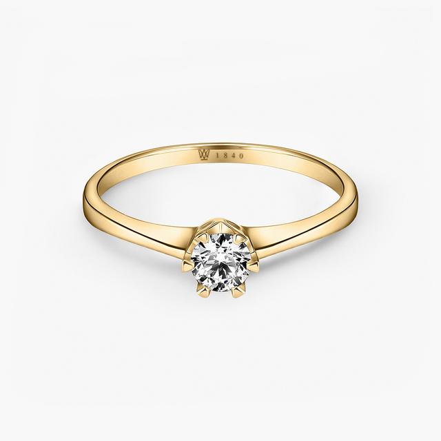 Pierścionek zaręczynowy złoty Jedyny