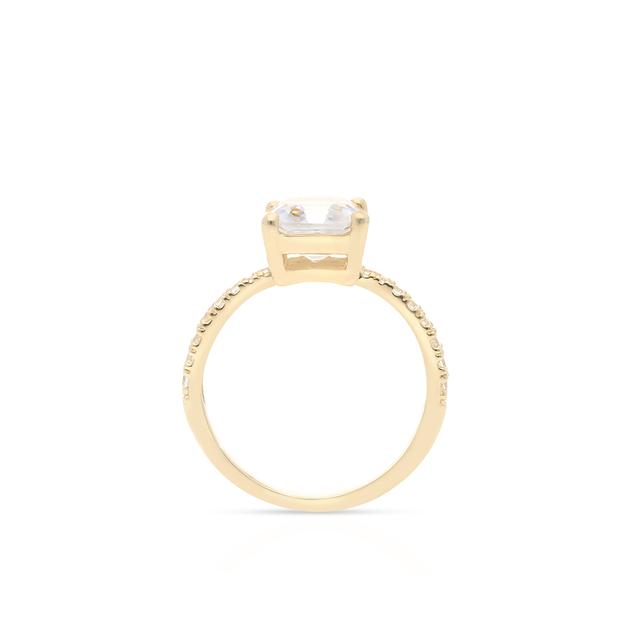 Pierścionek złoty z cyrkoniami