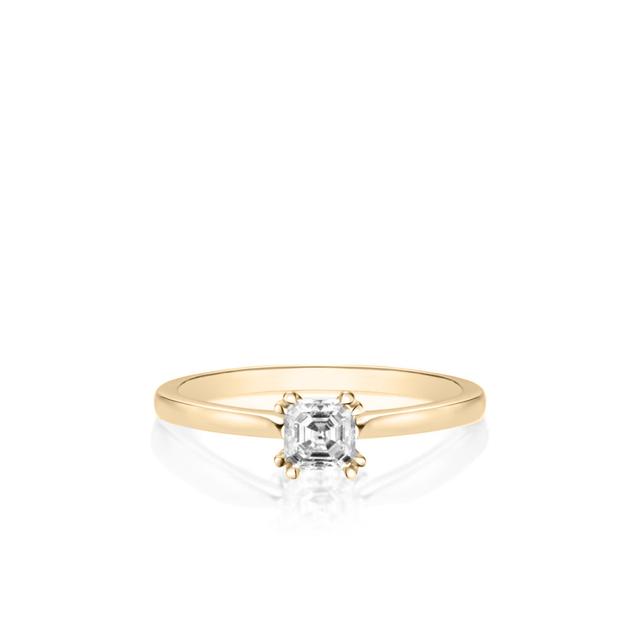 Pierścionek zaręczynowy złoty Królewski