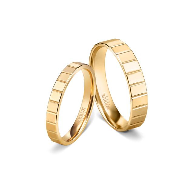 Obrączka złota MIRROR męska