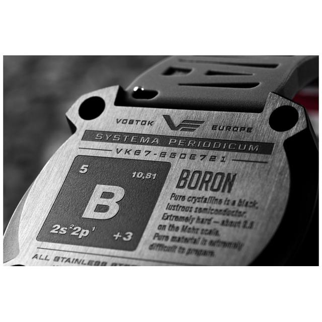 ZEGAREK VOSTOK EUROPE SYSTEMA PERIODICUM BORON