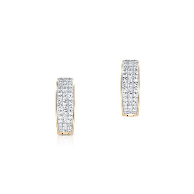 Kolczyki złote z diamentami