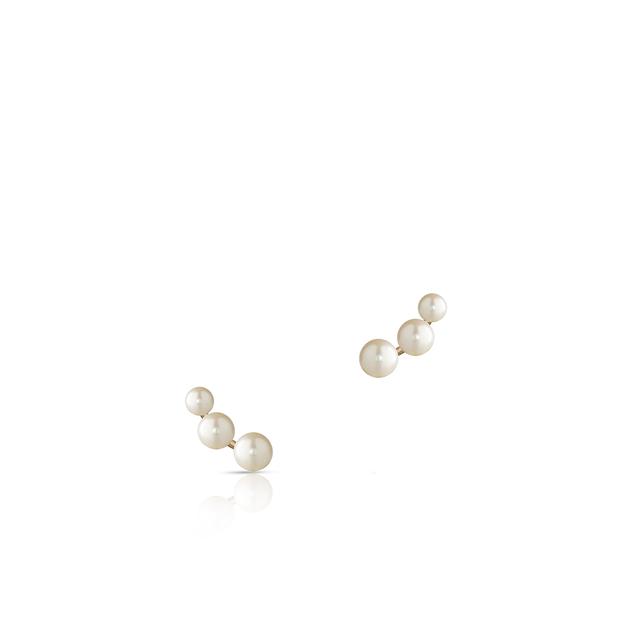 Kolczyki złote z perłami