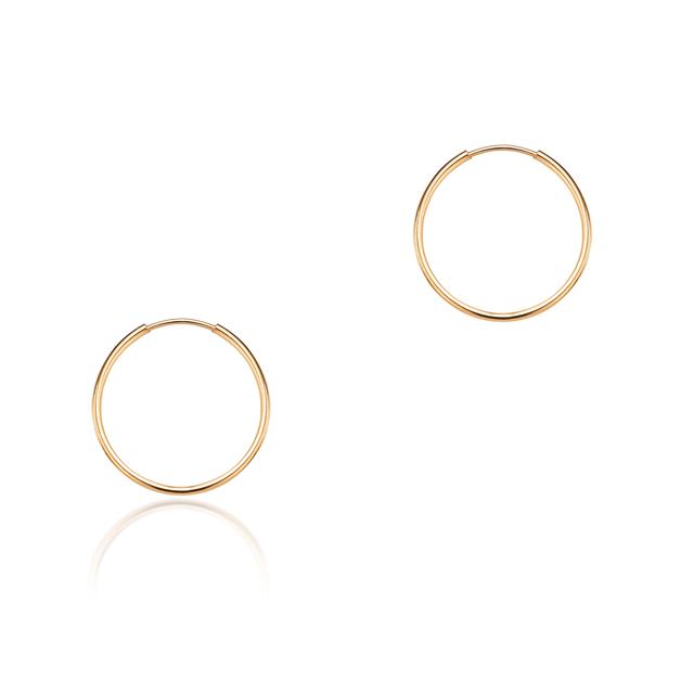 Kolczyki złote koła