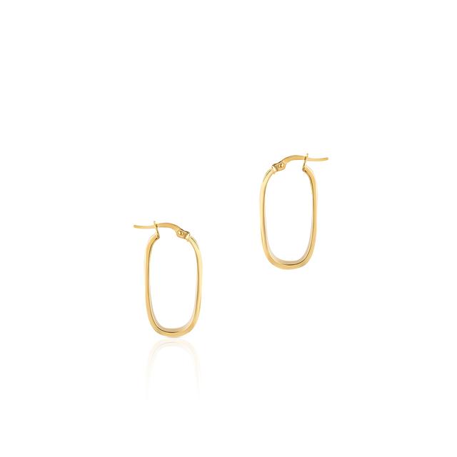 Kolczyki złote geometryczne