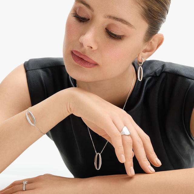 Bransoleta srebrna z cyrkoniami