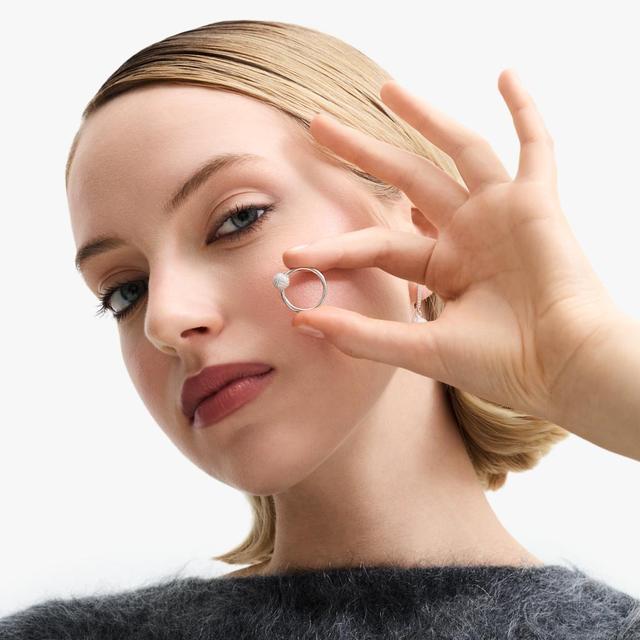 Pierścionek srebrny z cyrkoniami