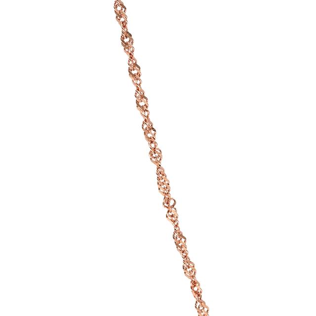 Łańcuszek różowe złoto singapur