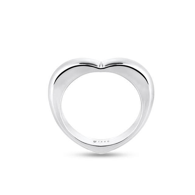 Pierścionek srebrny w kształcie serca