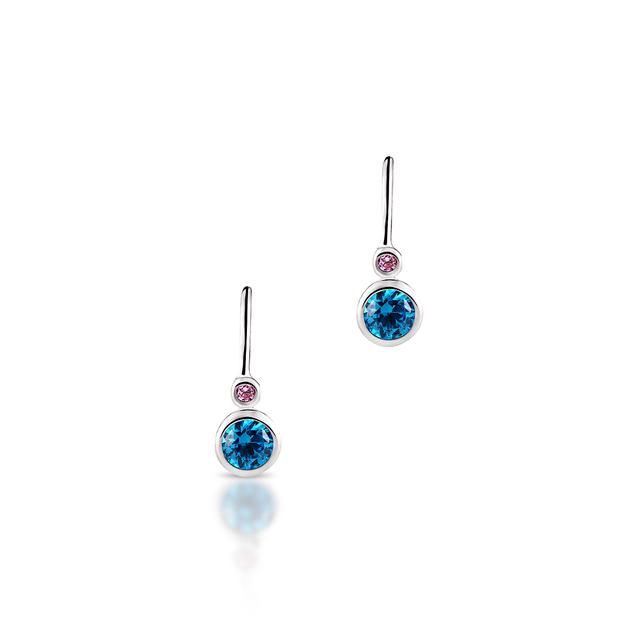 Kolczyki srebrne z cyrkoniami