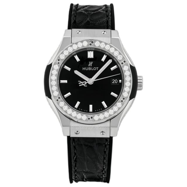 ZEGAREK HUBLOT CLASSIC FUSION TITANIUM DIAMONDS