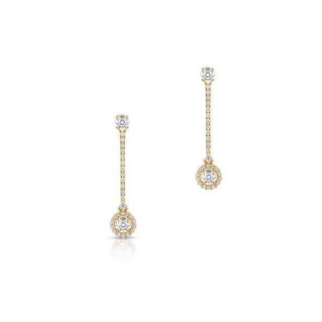 Kolczyki srebrne pozłacane z cyrkoniami