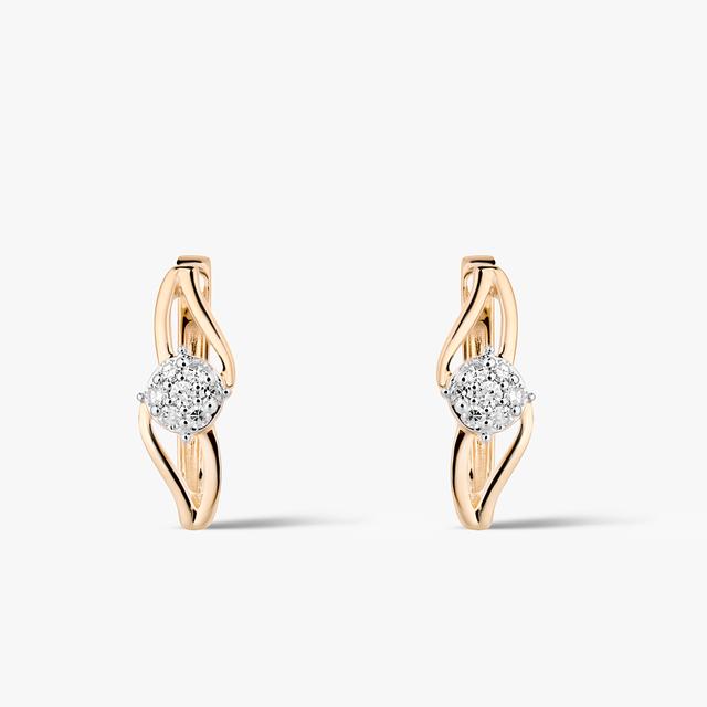 Kolczyki złote z diamentami