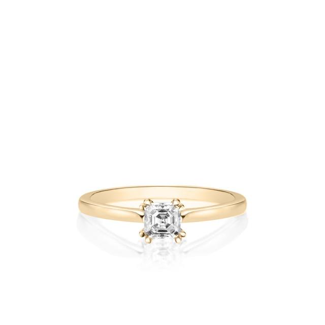 Pierścionek zaręczynowy złoty Królewski