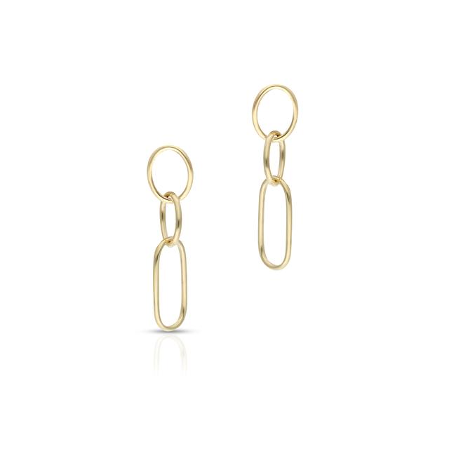 Kolczyki złote geometryczne