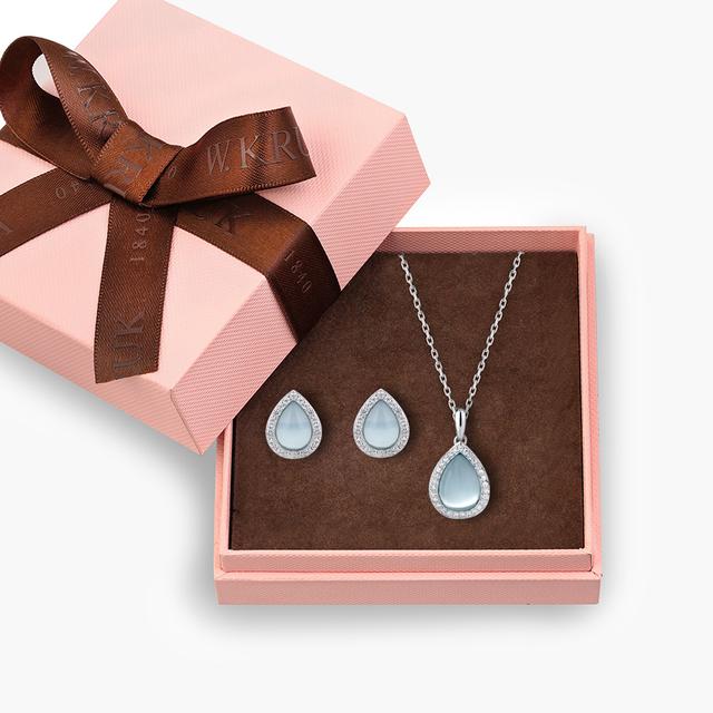 KOMPLET BŁĘKITNE KROPLE