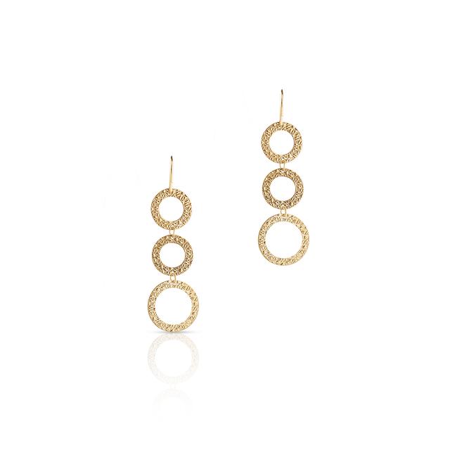 Kolczyki złote geometryczne