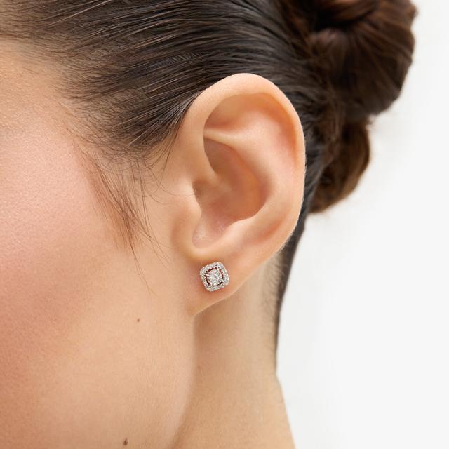 Kolczyki złote z diamentami