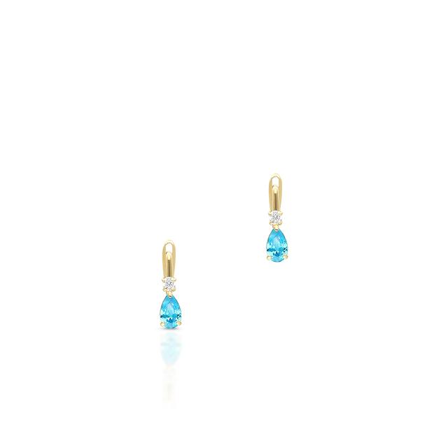 Kolczyki złote z cyrkoniami